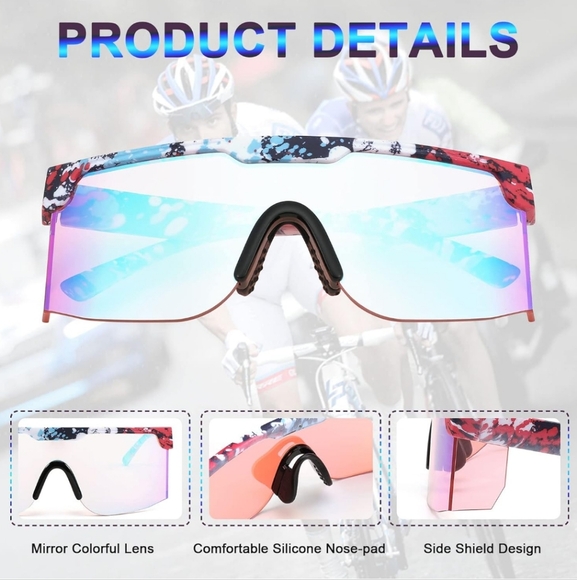 Colorful Patterned Sunglasses - Picture 3 of 3